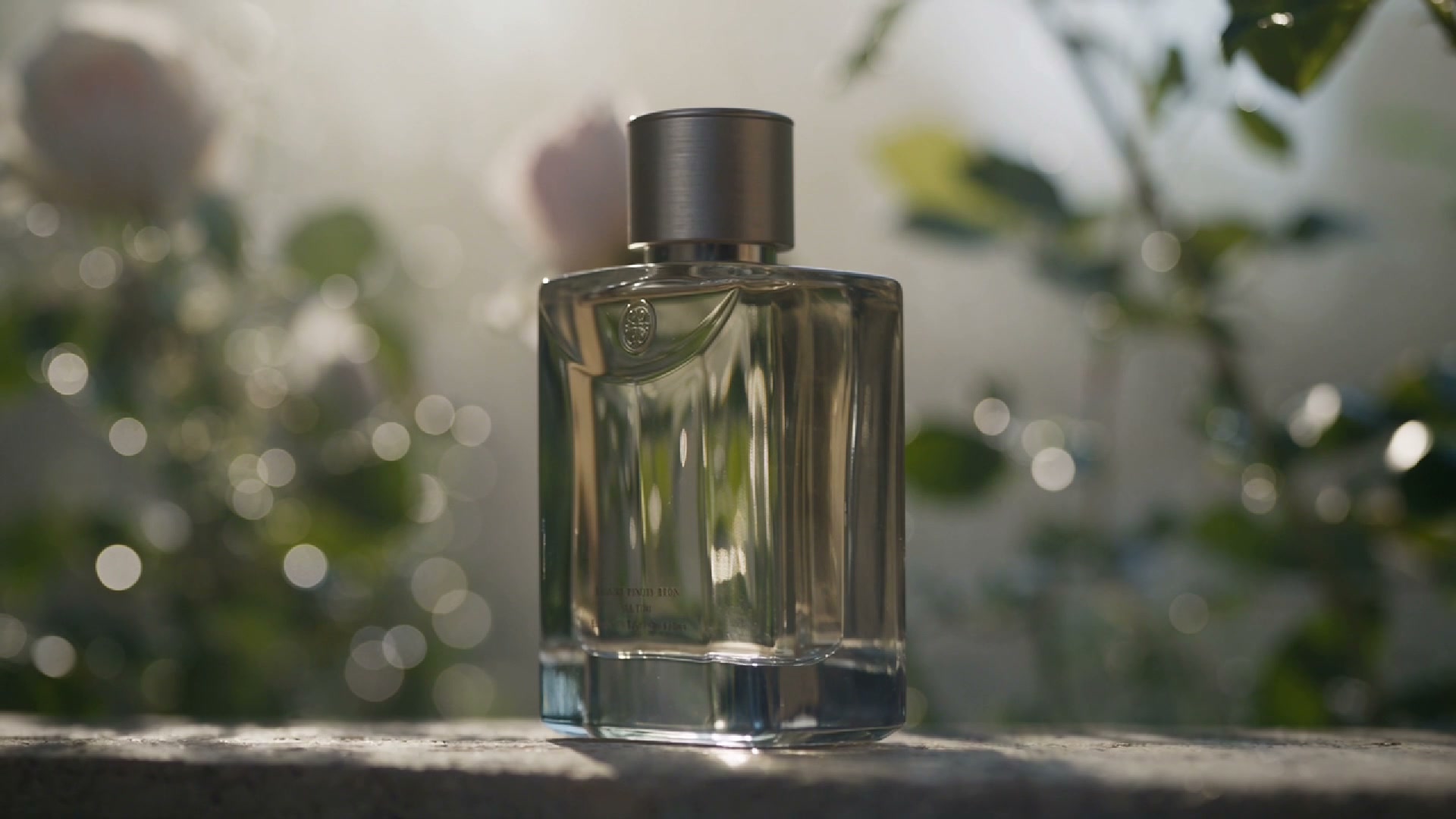 Perfume bottle in natural light
